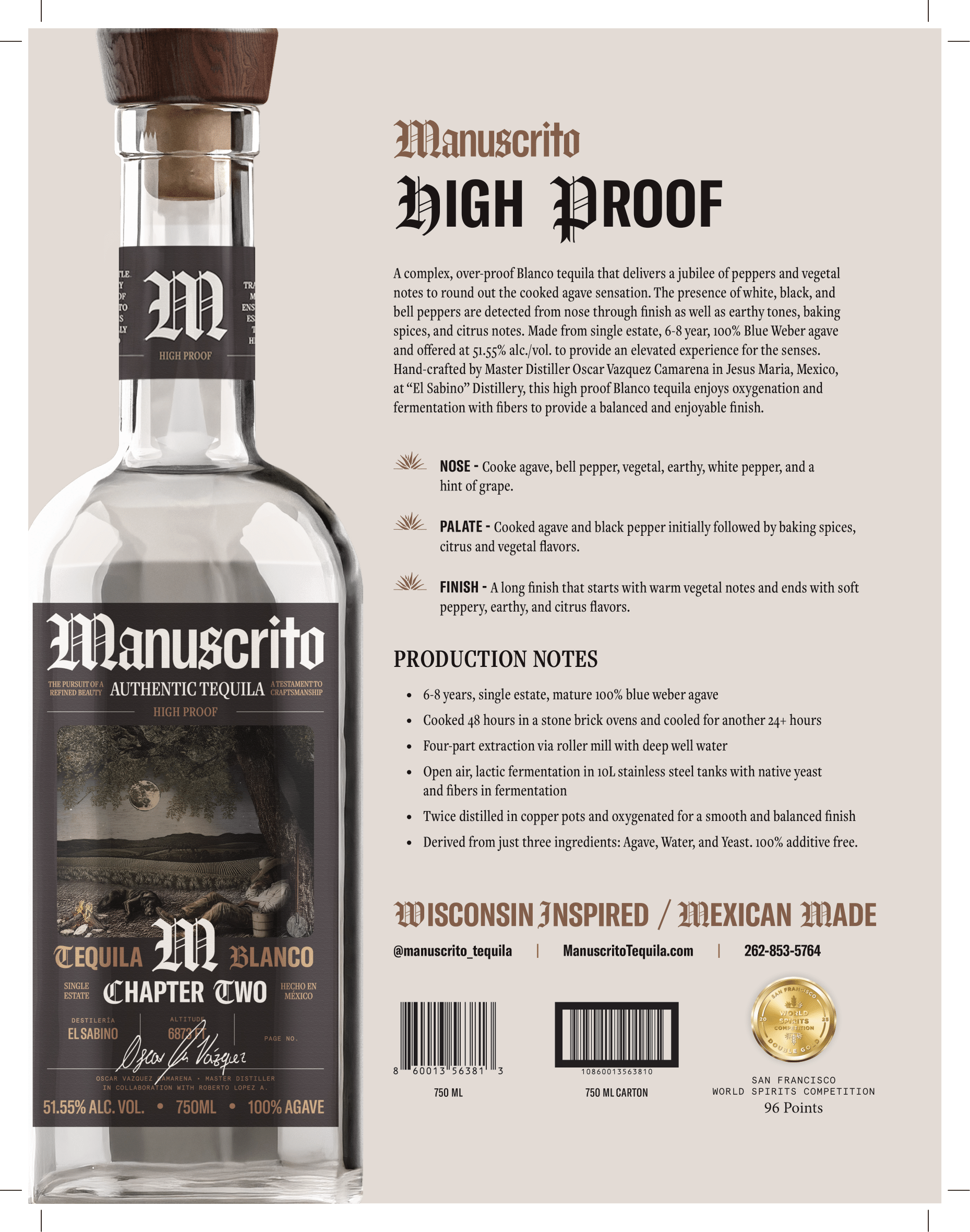 MANUSCRITO HIGH PROOF