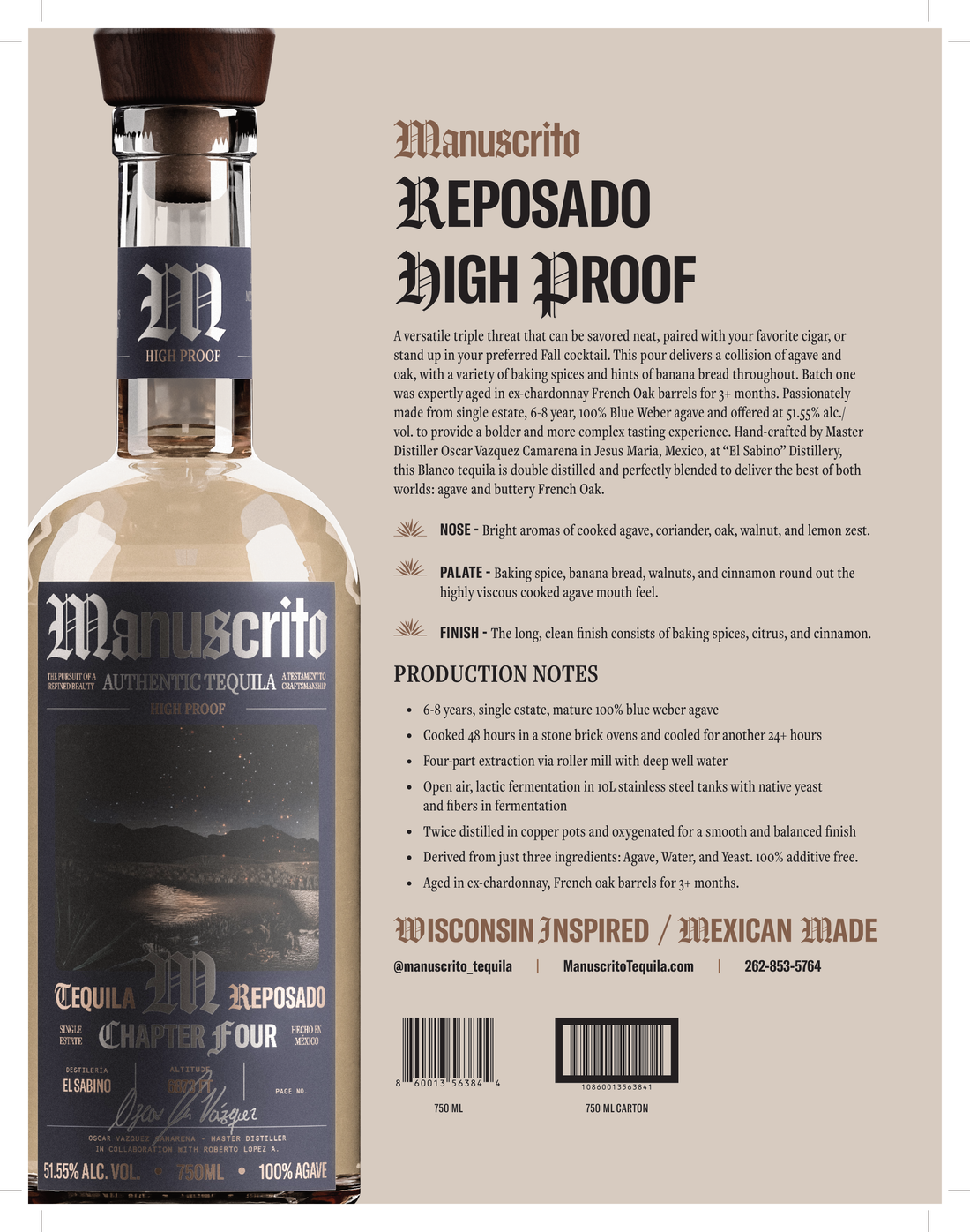 MANUSCRITO REPOSADO HIGH PROOF